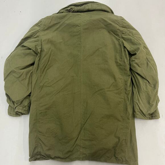 Vintage 40s WW2 Jeep Coat Mackinaw Green Jacket Patches M1938 SZ M/L - Picture 6 of 6